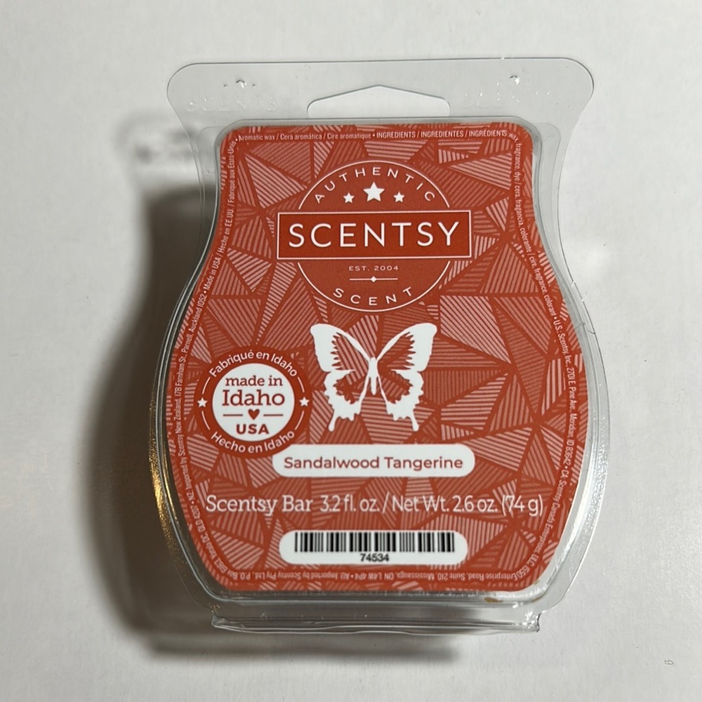 Scentsy Sandalwood Tangerine Scent Bar - New